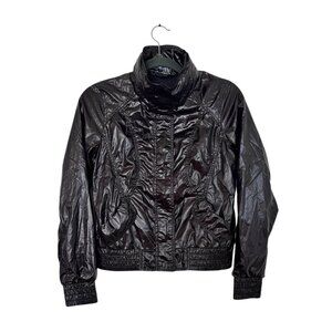 Vintage UNIQLO Coated Y2k Cropped Jacket Size S/M